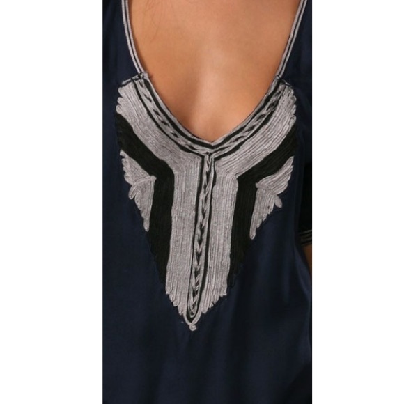 Free People Navy Silver Springs Embroidered Tunic - Picture 4 of 8